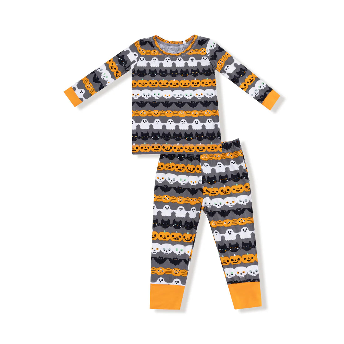 Halloween Paper Garland Glow In The Dark L/S Loungewear Set
