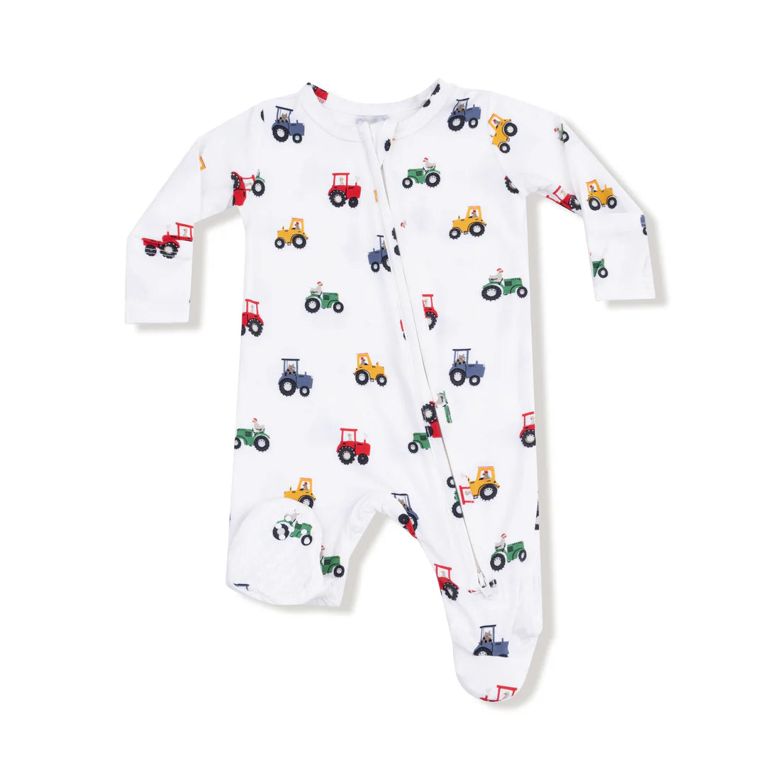 Mini Tractors 2-Way Zipper Footies