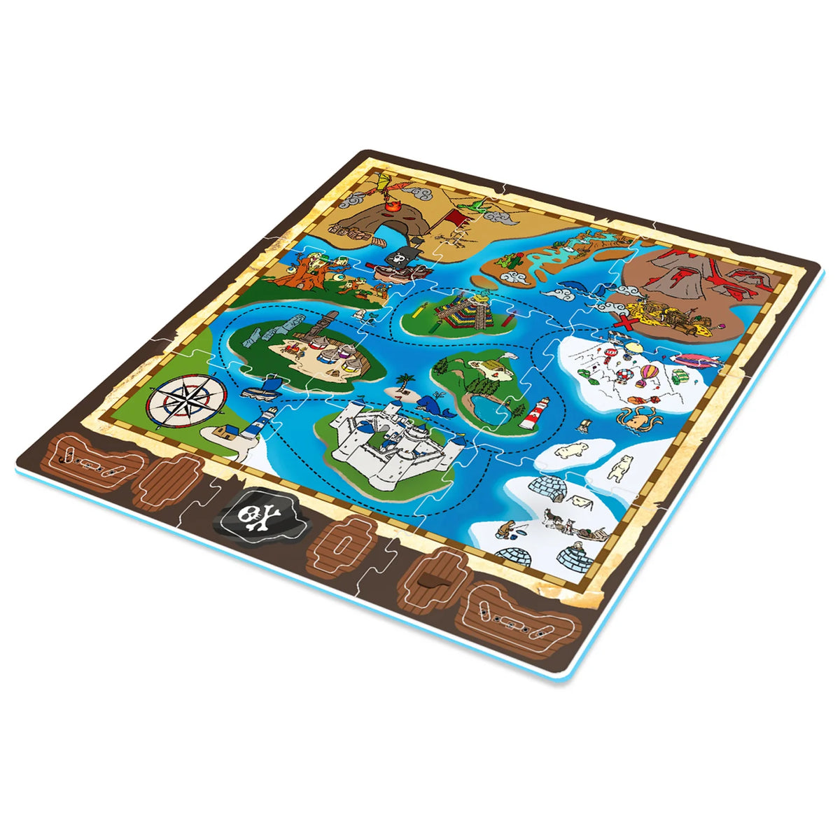 Treasure Map Play Mat with DIY Pirate Ship – The Piccolina Shop
