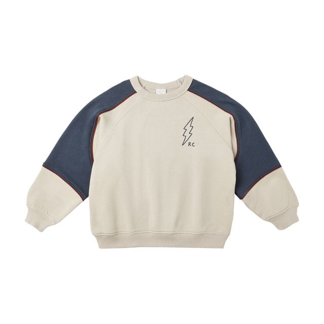 Paneled Sweatshirt - Stone