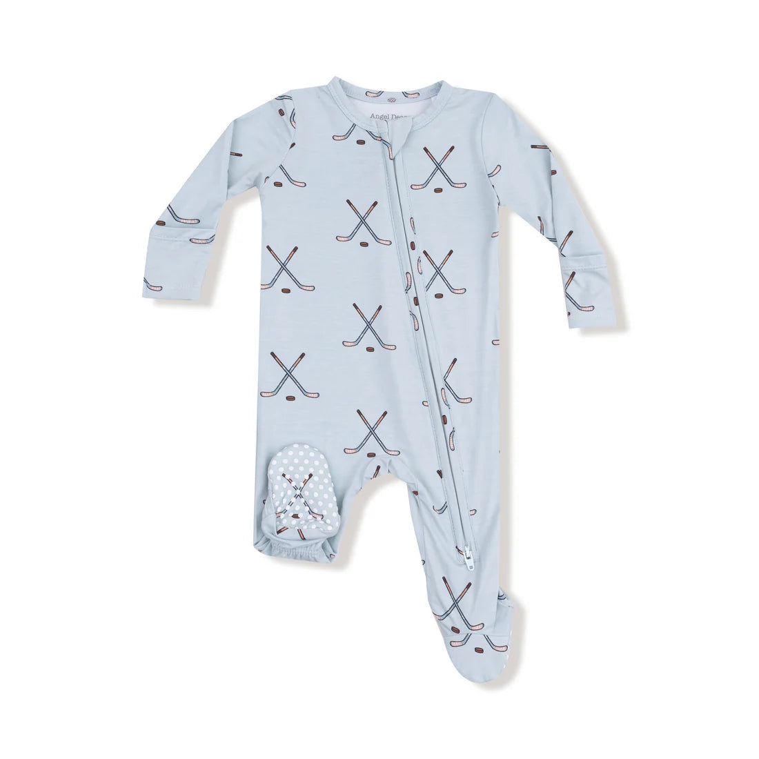 Hockey Stone Blue Zipper Footie