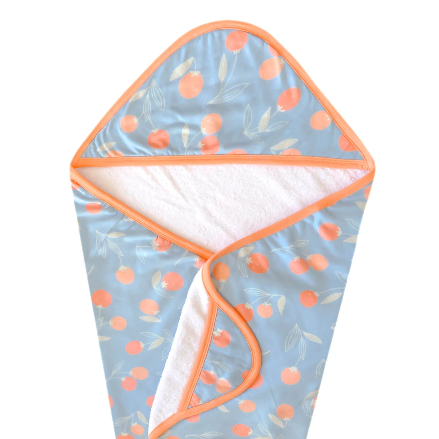 Premium Knit Hooded Towel - Clementine