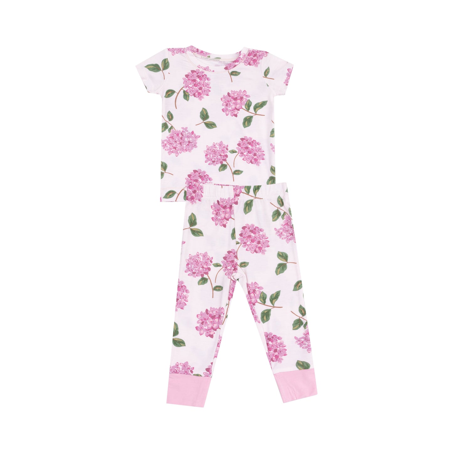 Hydrangeas Short Sleeve Loungewear Set