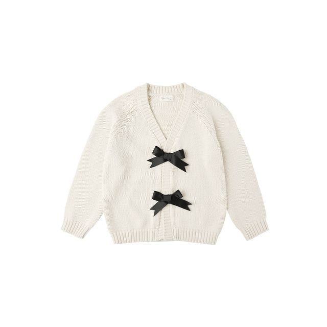 Bow Cardigan - Natural
