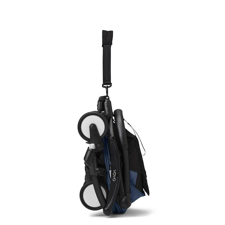 Stokke® YOYO³ Stroller From 6 Months - Air France Blue on Black Frame
