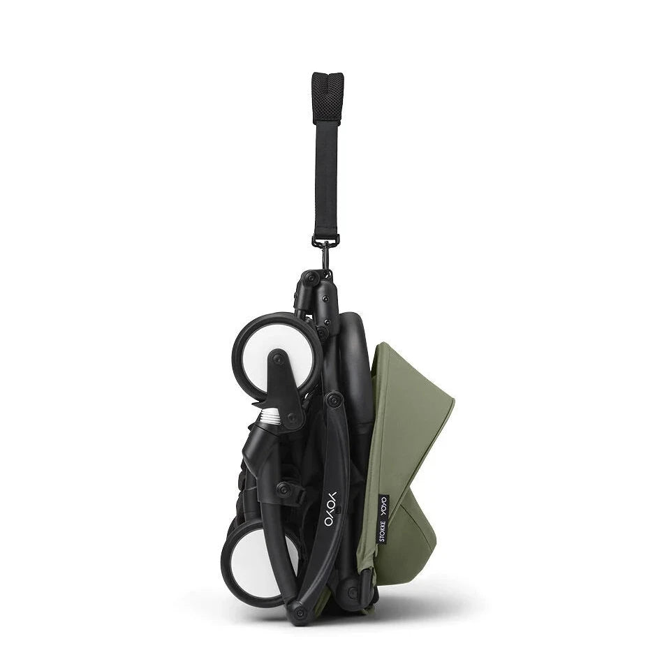 Stokke® YOYO³ Stroller From 6 Months - Olive on Black Frame