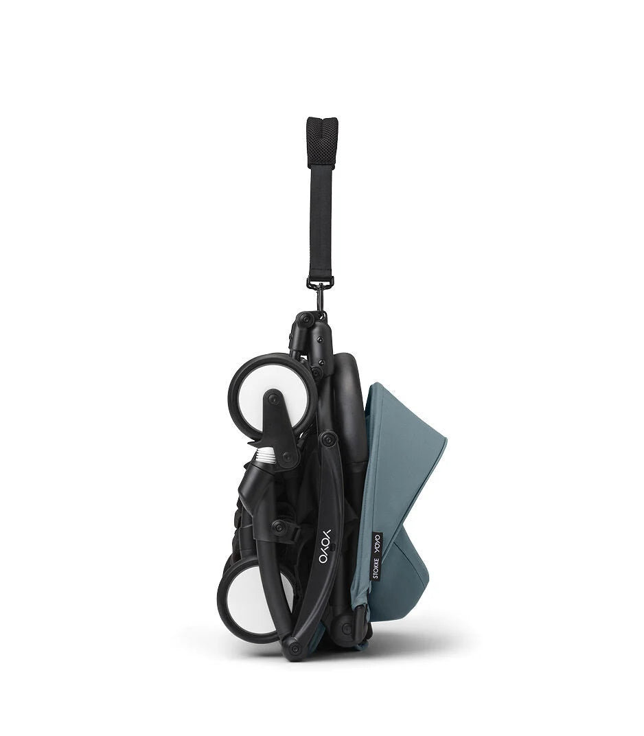 Stokke® YOYO³ Stroller From 6 Months - Aqua on Black Frame