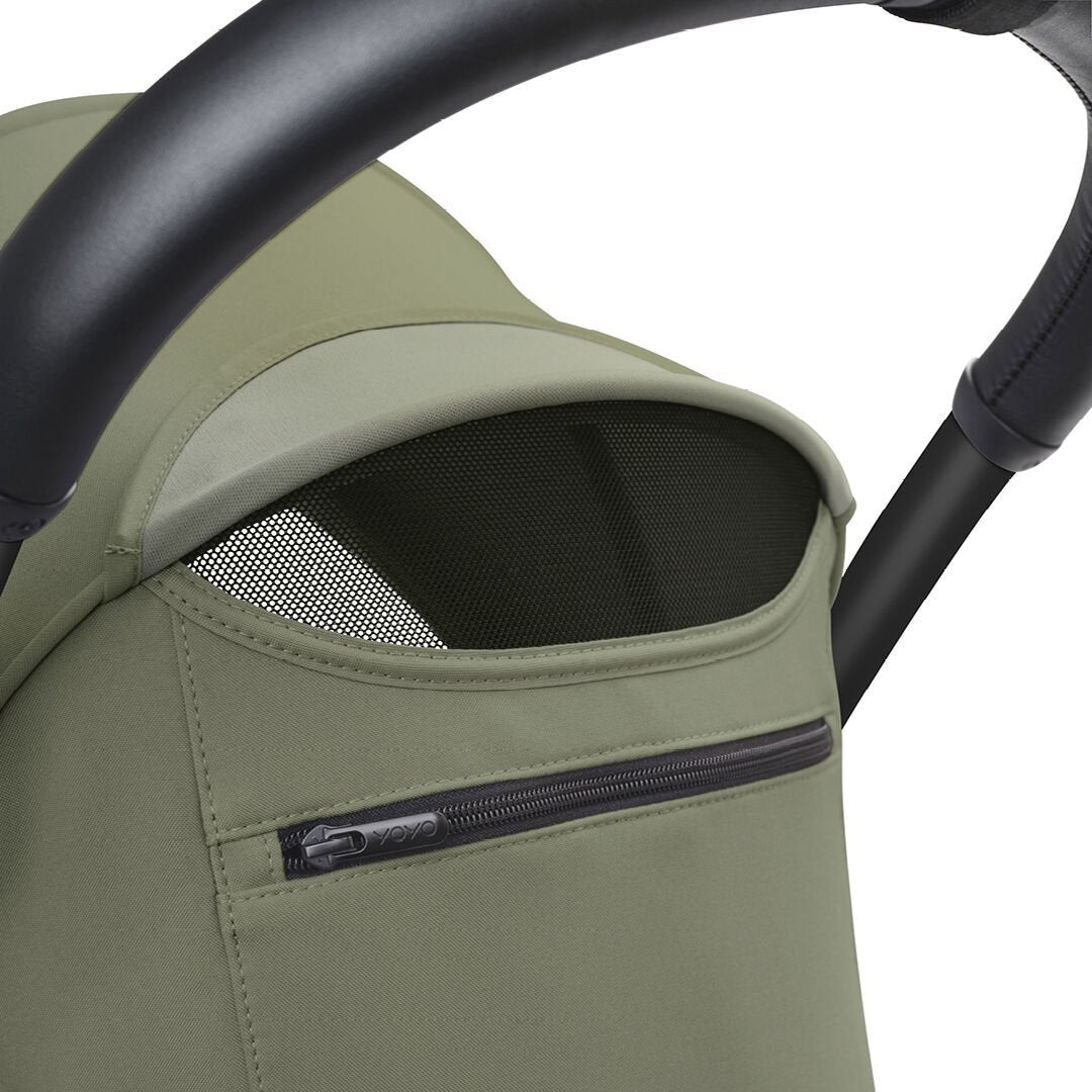 Stokke® YOYO³ Stroller From 6 Months - Olive on Black Frame