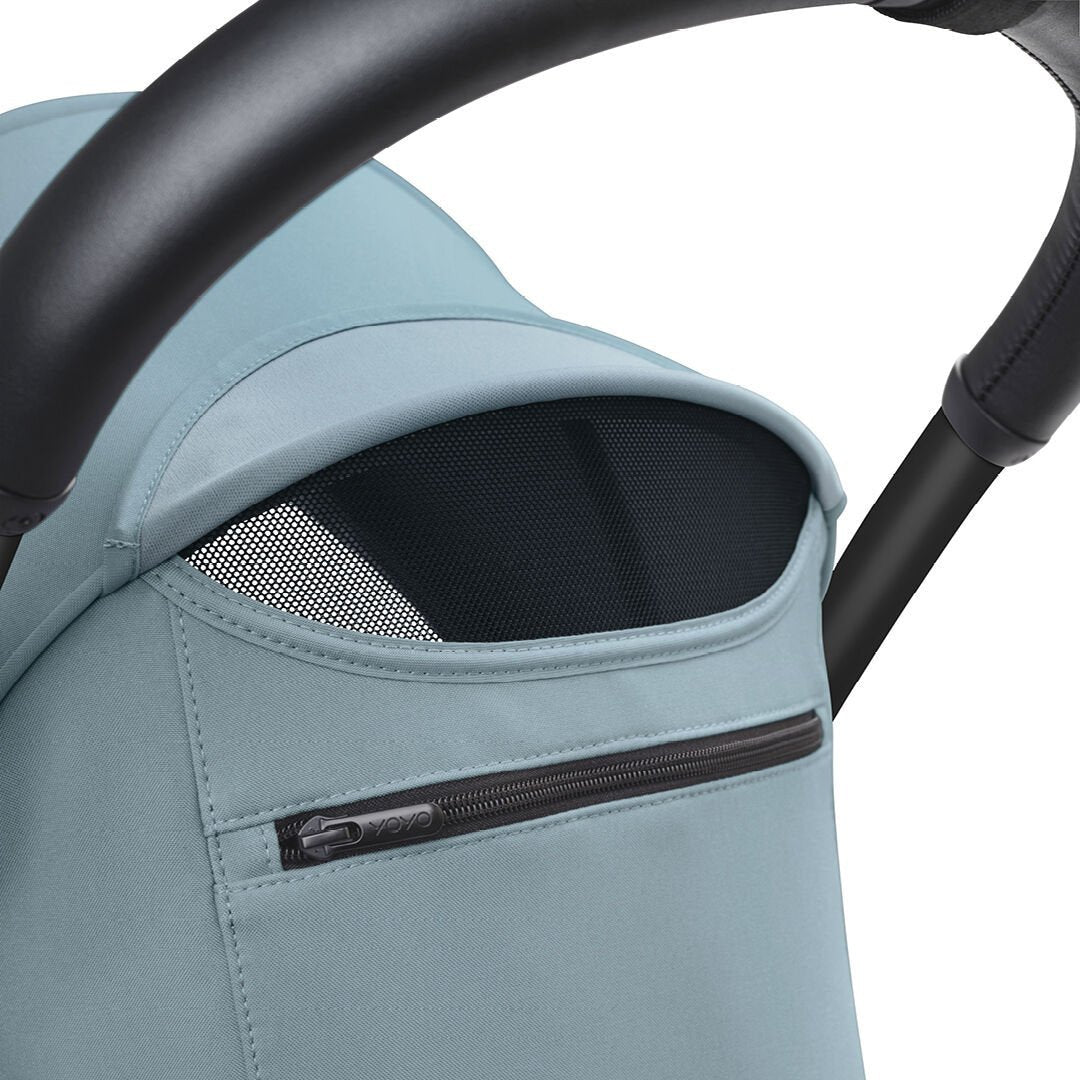 Stokke® YOYO³ Stroller From 6 Months - Aqua on Black Frame