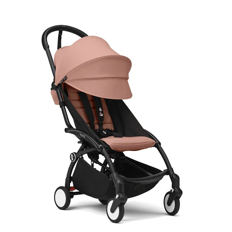 Stokke® YOYO³ Stroller From 6 Months - Ginger on Black Frame