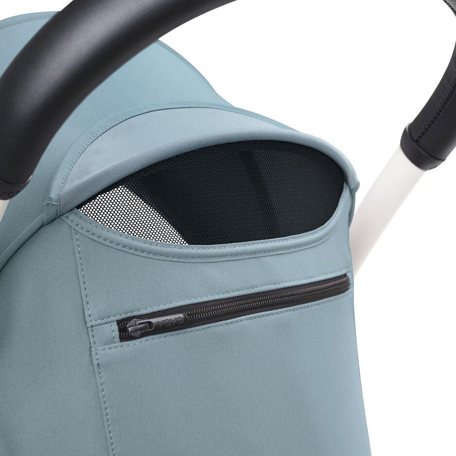 Stokke® YOYO³ Stroller From 6 Months - Aqua on White Frame