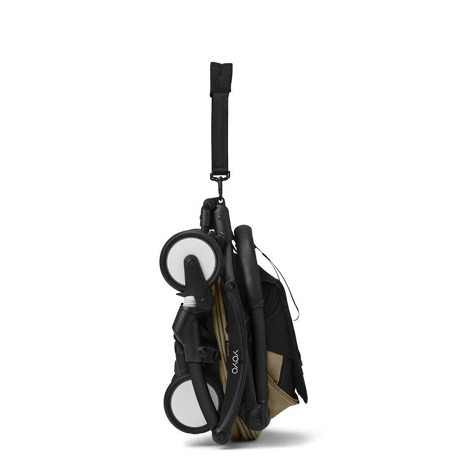 Stokke® YOYO³ Stroller From 6 Months - Toffee on Black Frame