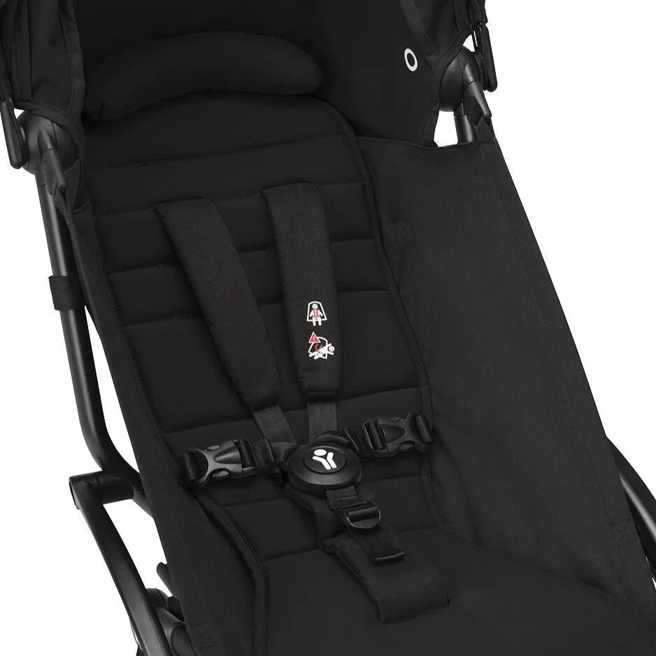 Stokke® YOYO³ Stroller From 6 Months - Black on Black Frame