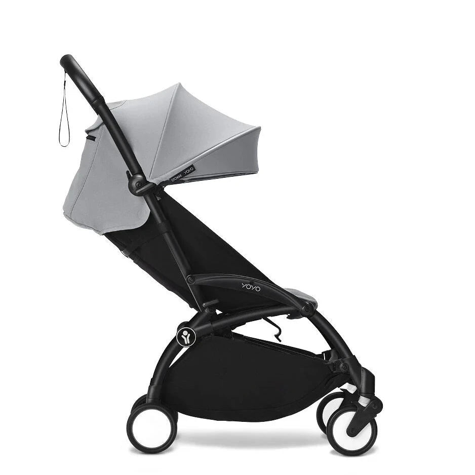 Stokke® YOYO³ Stroller From 6 Months - Stone on Black Frame