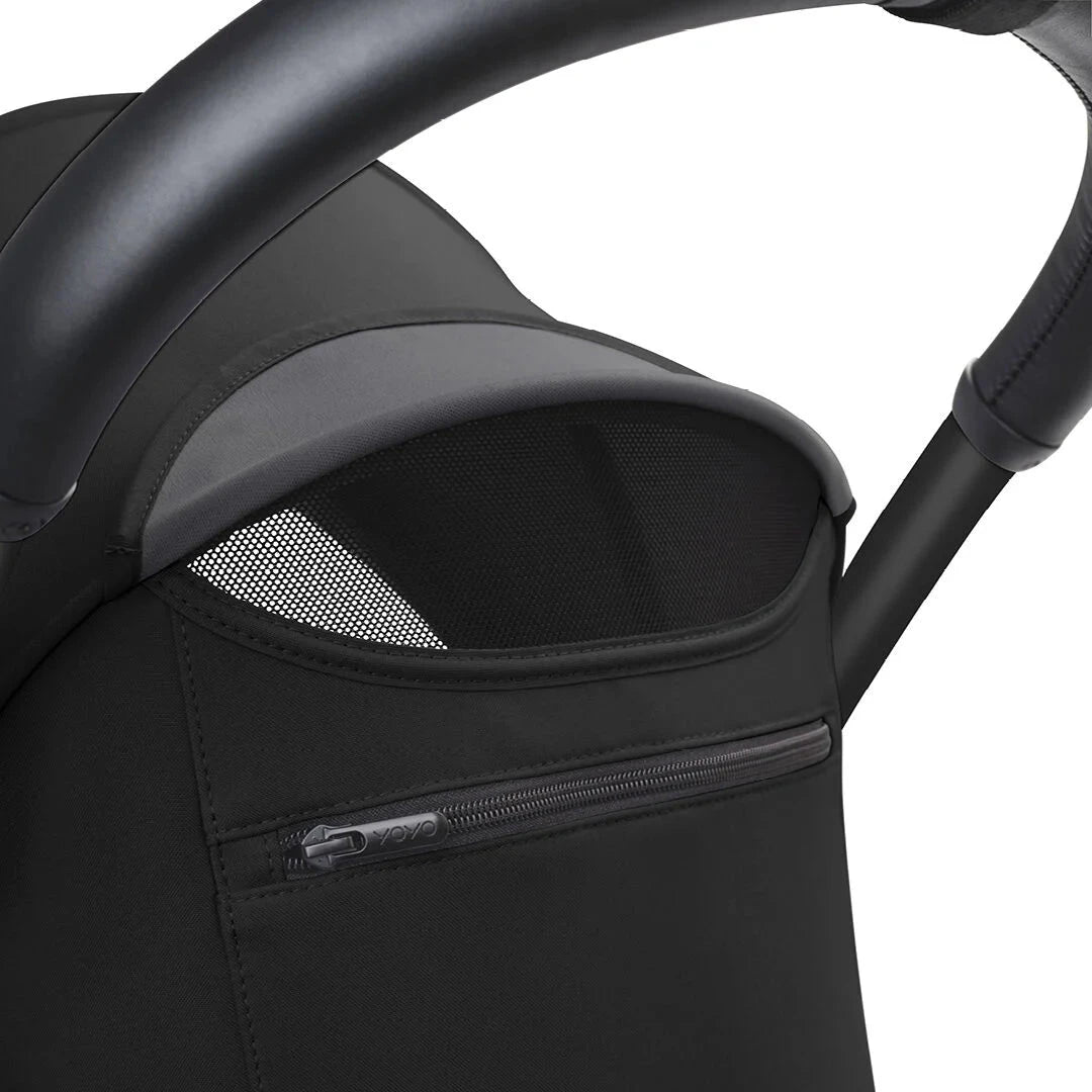 Stokke® YOYO³ Stroller From 6 Months - Black on Black Frame