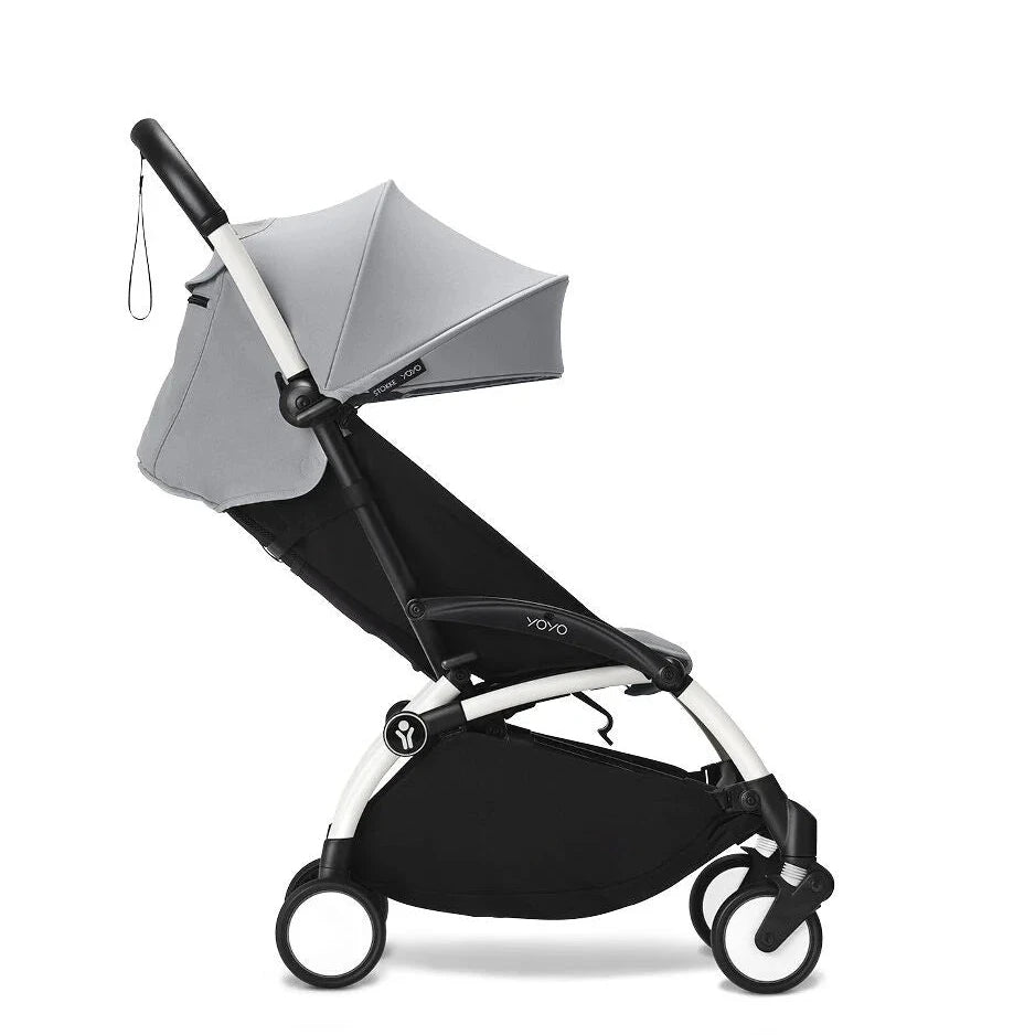 Stokke® YOYO³ Stroller From 6 Months - Stone on White Frame