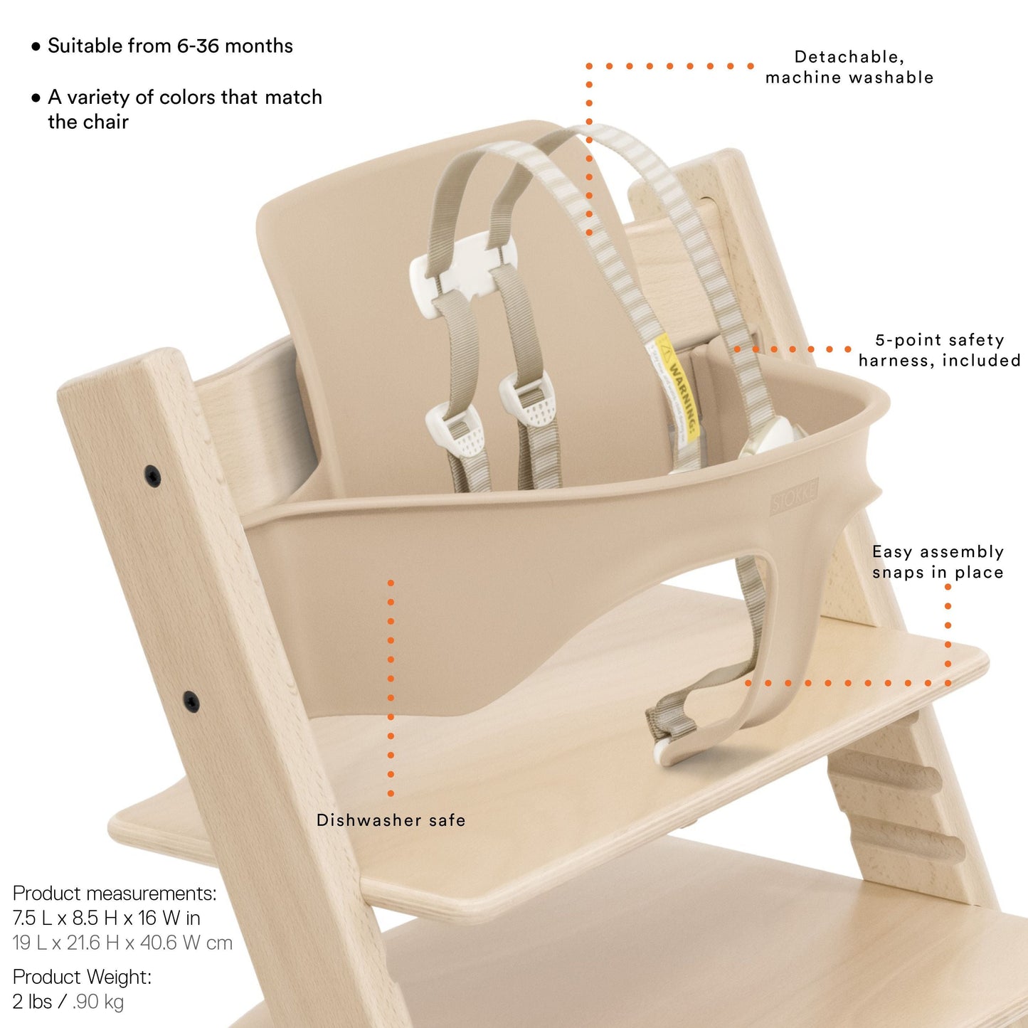 Tripp Trapp High Chair² - Oak Warm Brown
