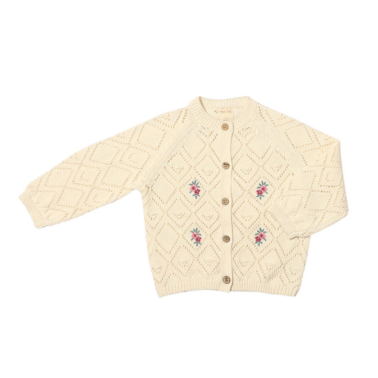 Rebecca Cardigan - Ivory Floral