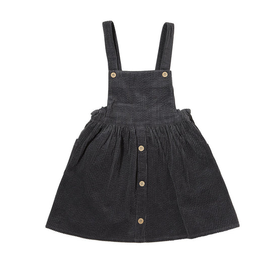 Autumn Pinafore - Charcoal