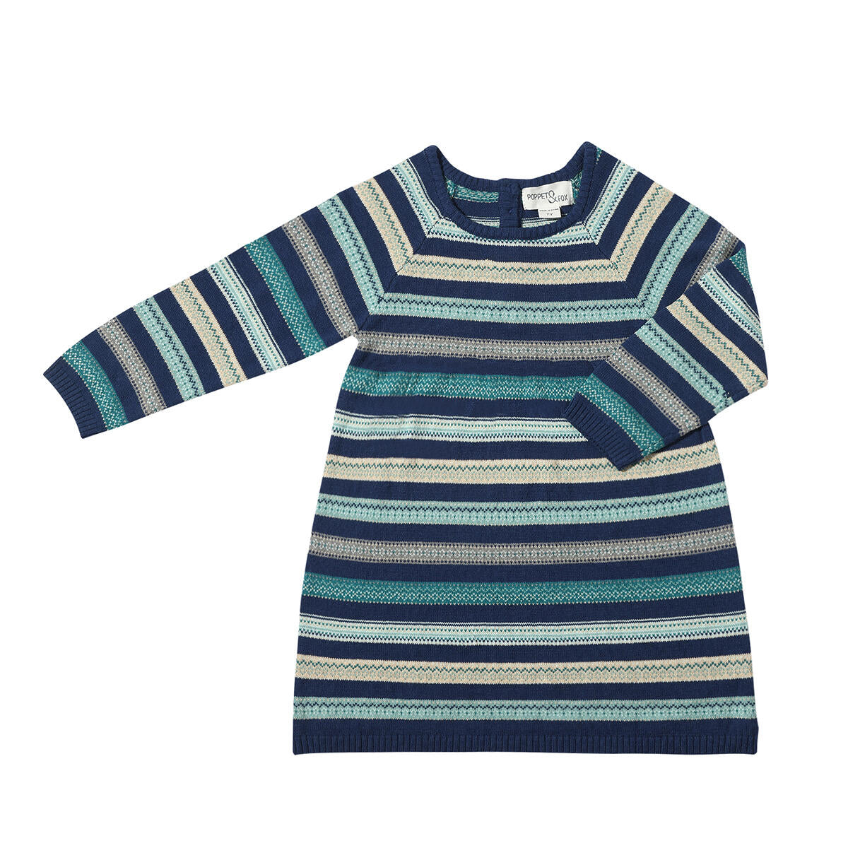 Joanna Dress - Blue Knit Stripe