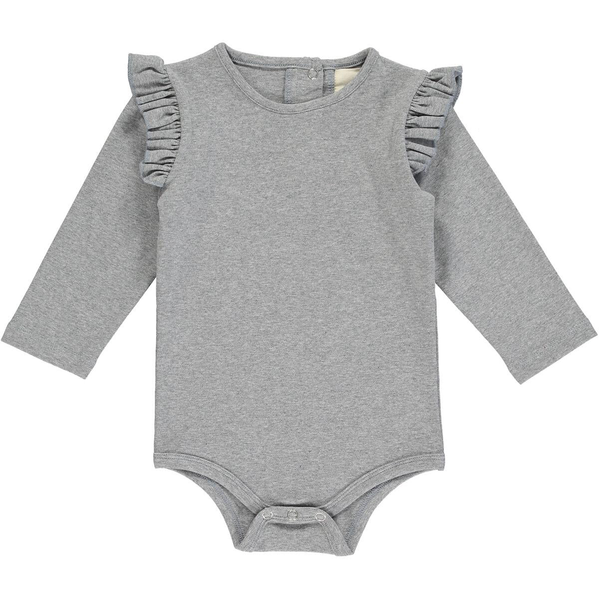 Quinn Long Sleeve Bodysuit - Grey