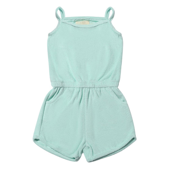 Shelby Romper - Aqua