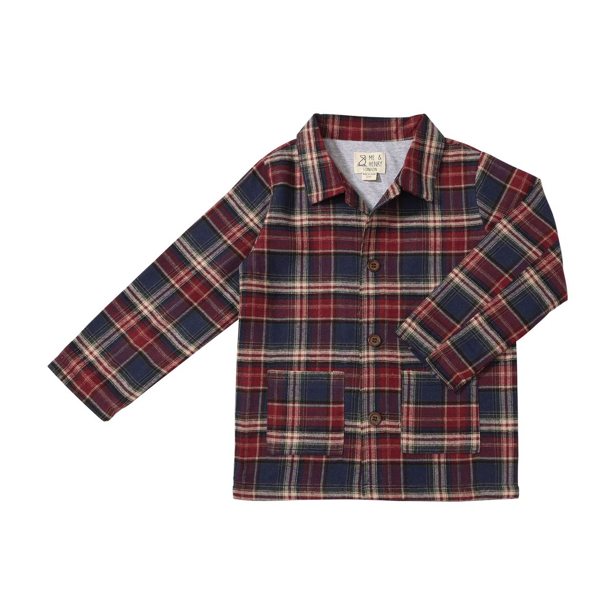 Wellford Shacket - Burgundy Multi Plaid