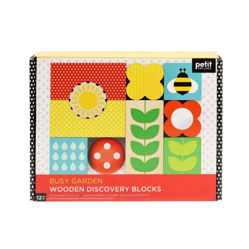 Busy Garden Wooden Discovery Blocks