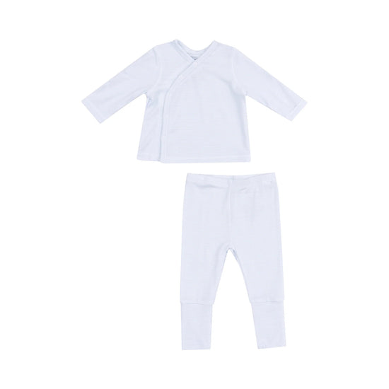 Stripe Classic Blue Take Me Home Set With Roll Over Cuff Pant