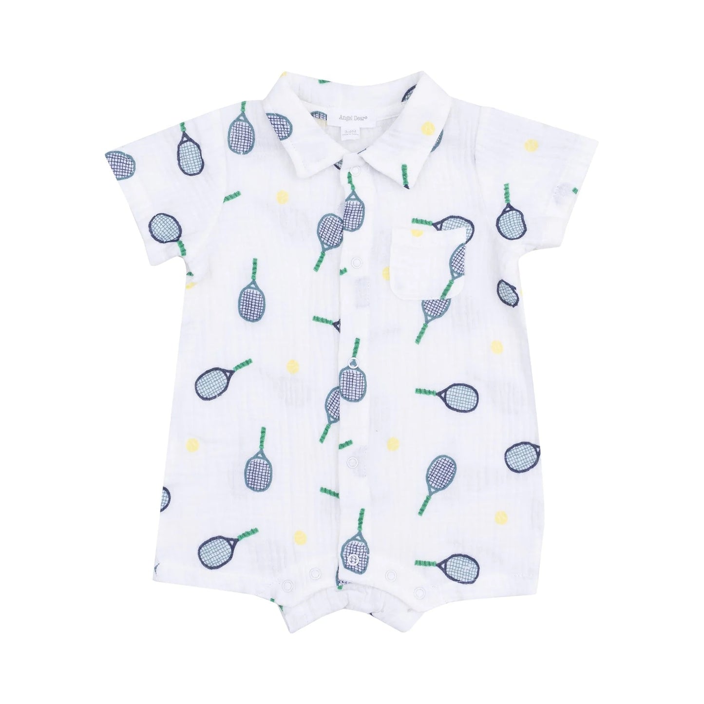 Tennis Button Down Shortie Romper
