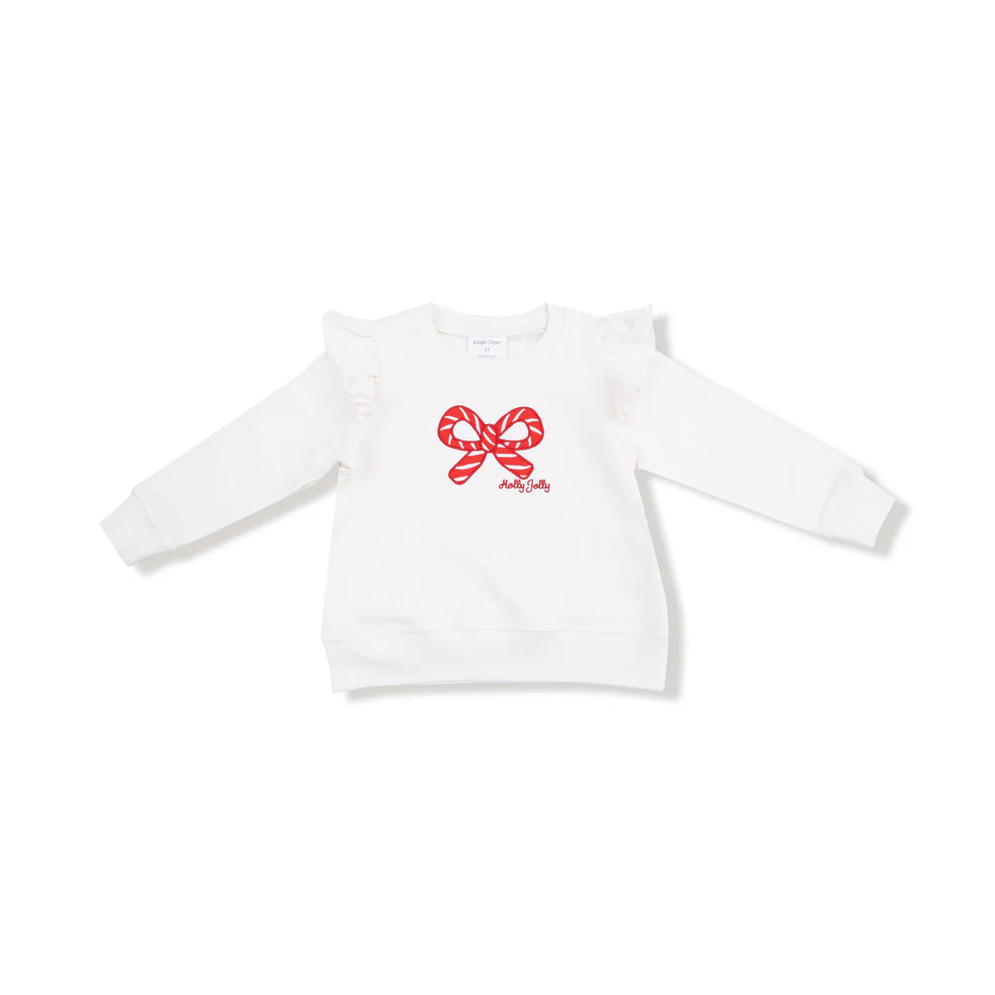 Candy Canes  Ruffle Sweatshirt
