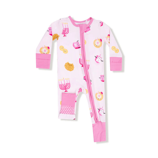 Hanukkah Convertible Romper- Pink