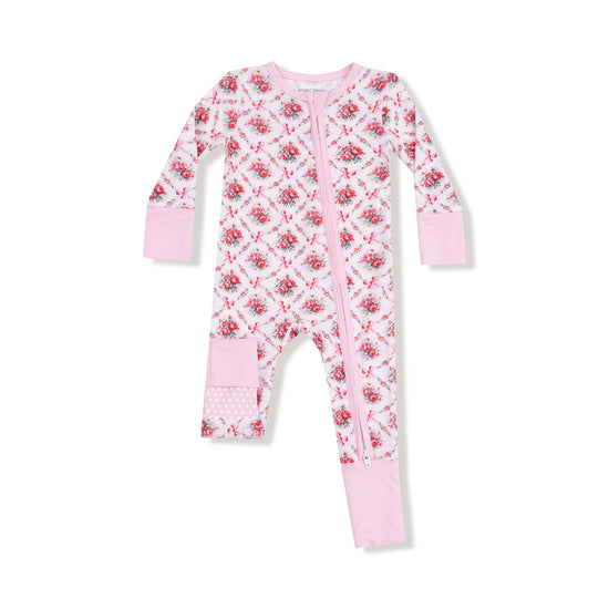 Rose Bow Lattice Convertible Romper