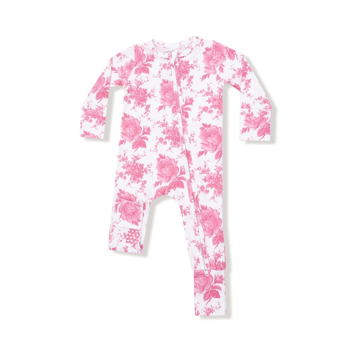 Vintage Pink Roses 2-Way Zipper Romper