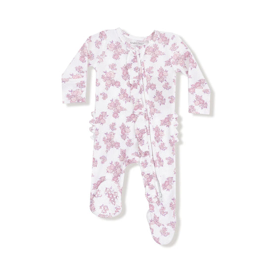 Countryside Coreopsis 2-Way Zipper Ruffle Back Footie