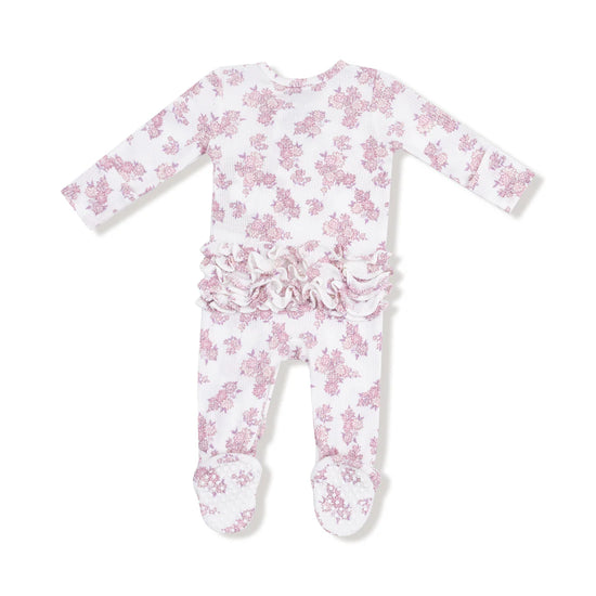 Countryside Coreopsis 2-Way Zipper Ruffle Back Footie