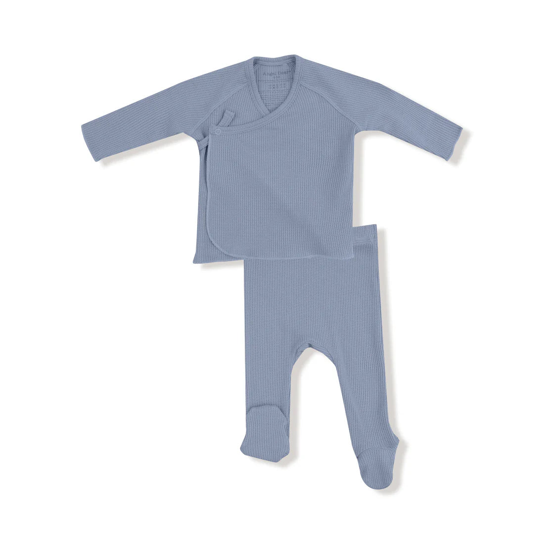 Blue Blizzard 2-Piece Long Sleeve Kimono Footed Pant