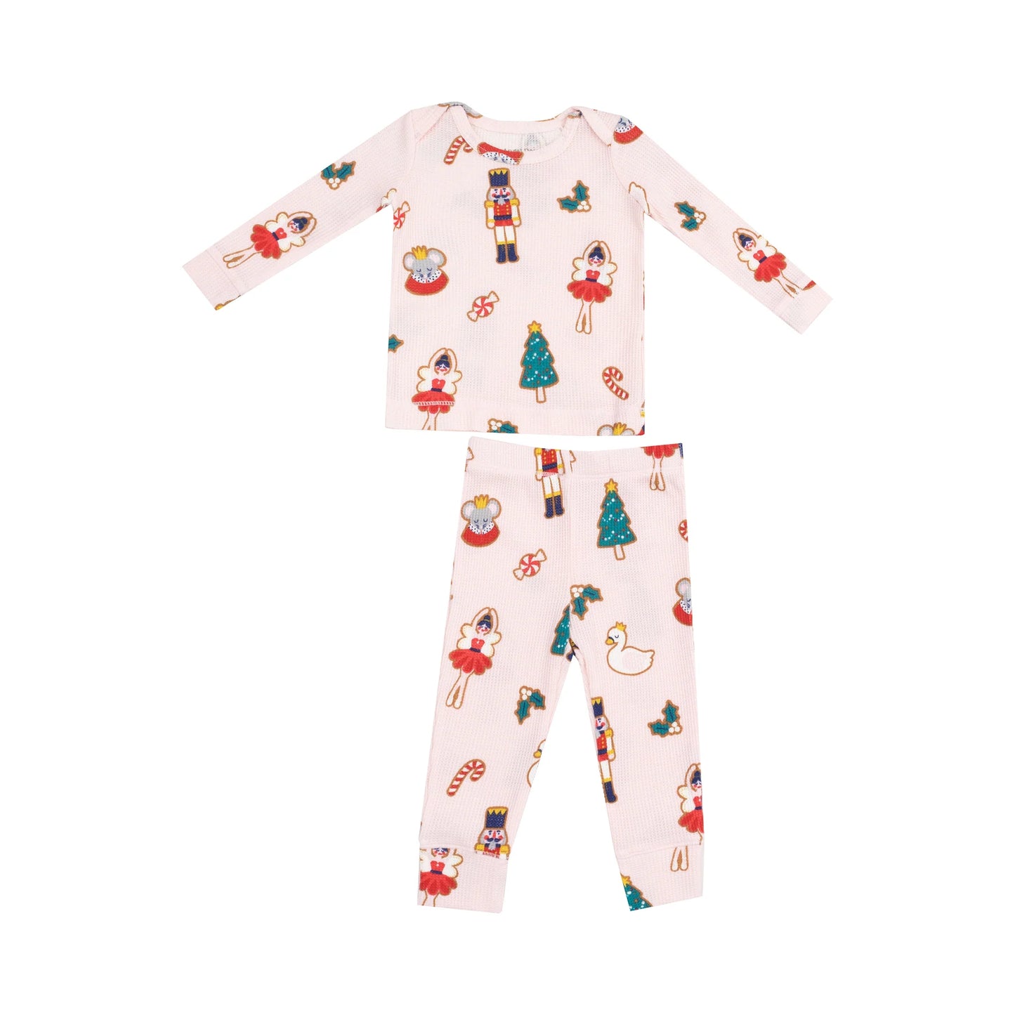 Sugar Plum Fairy Christmas Cookie Long Sleeve Loungewear Set