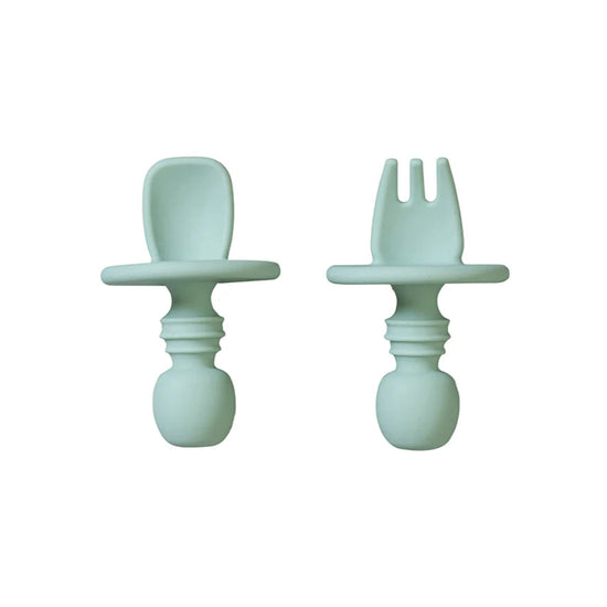 Anti-Choking Initiation Cutlery - Mint