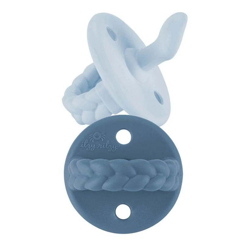 2-Pack Sweetie Soother™ Orthodontic Silicone Pacifier - Sky & Surf