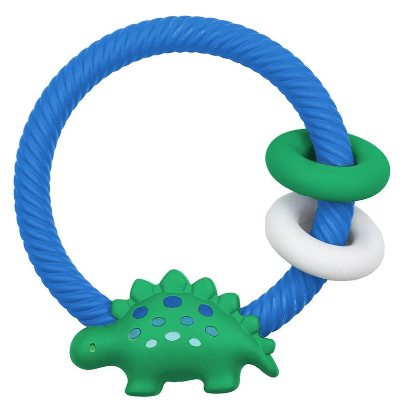 Ritzy Rattle® With Teething Rings - Dino