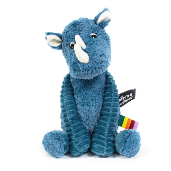Rhinoceros Plush Toy - Blue