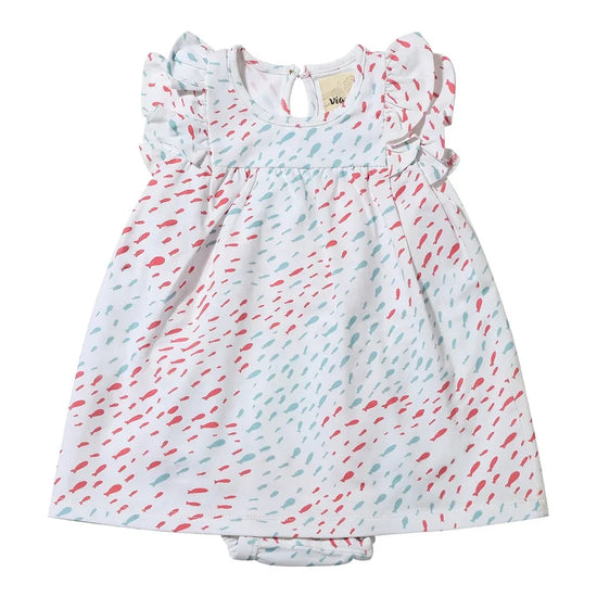 Jenn Dress - Red & Blue Fish