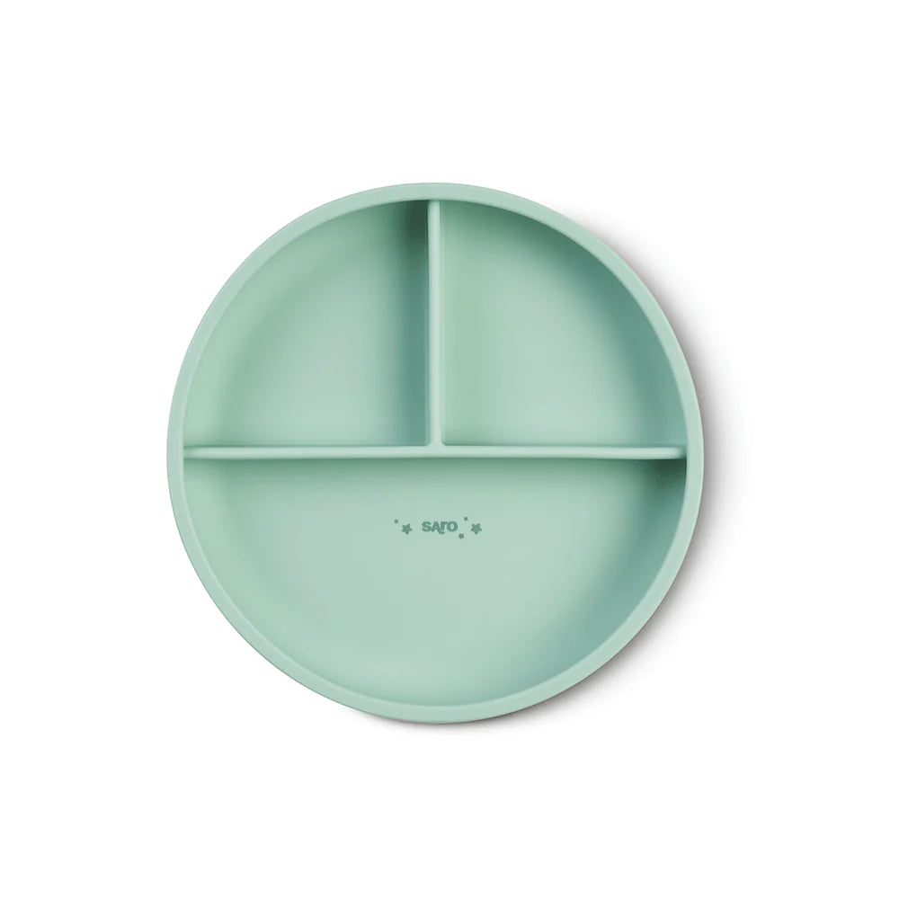 Food & Fun Plate With Sections - Mint