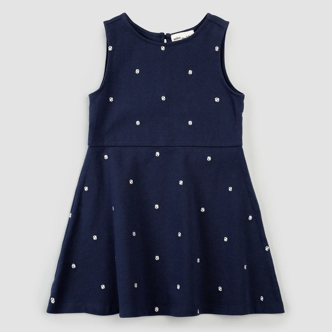 Tennis Embroidered Cotton Piqué Dress