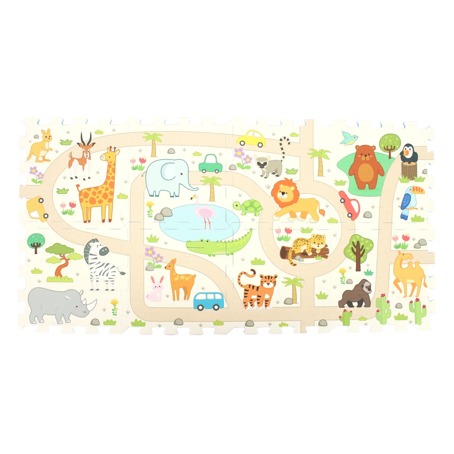 Safari Play Mat with DIY Tour Bus