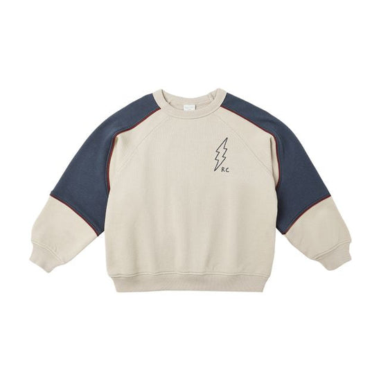 Paneled Sweatshirt - Stone