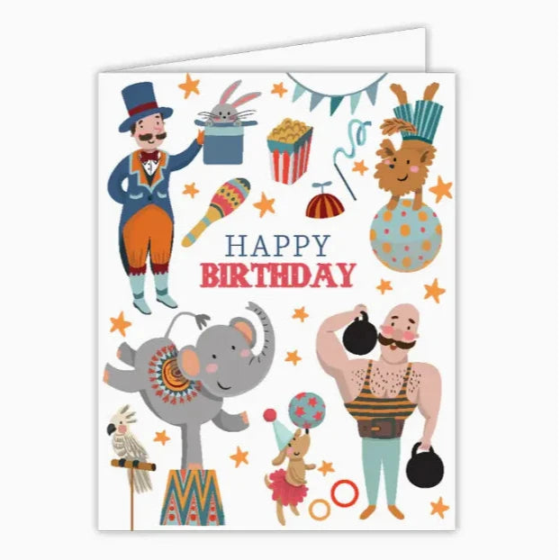 Happy Birthday Circus Greeting Card