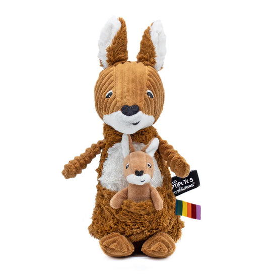 Brown Sugar Kangaroo Soft Toy Allezou Mom And Baby