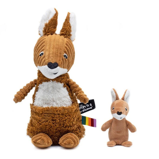 Brown Sugar Kangaroo Soft Toy Allezou Mom And Baby